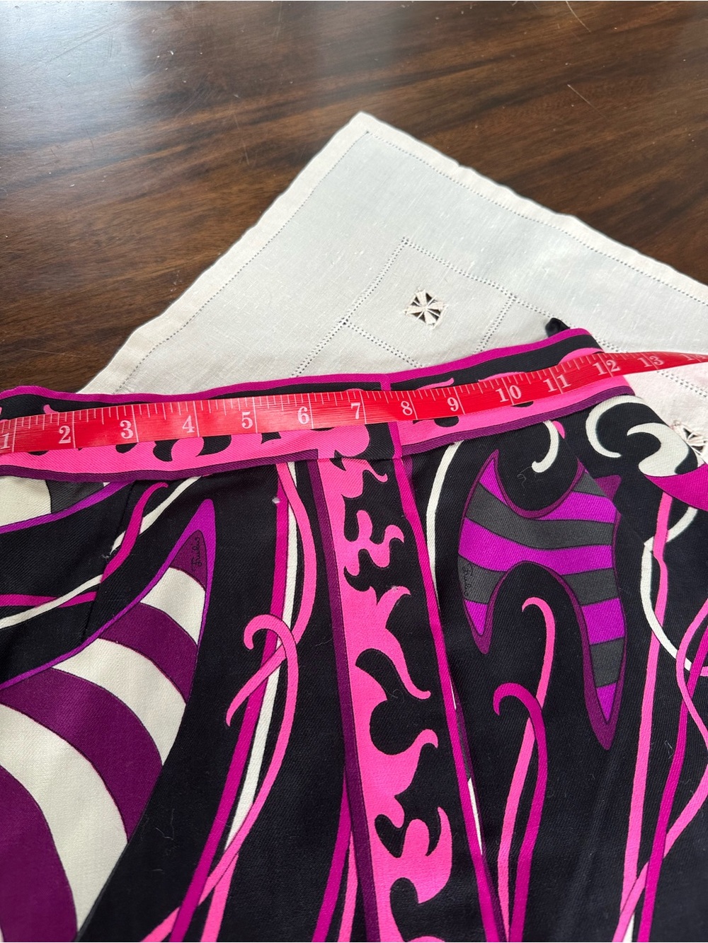 Emilio Pucci 1970’s Vintage Window Pane Wool Maxi Skirt - Picture 6 of 16